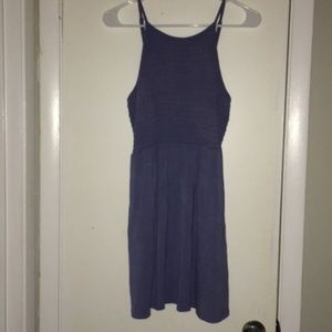 Dust blue dress- Size Small- WITH POCKETS!!